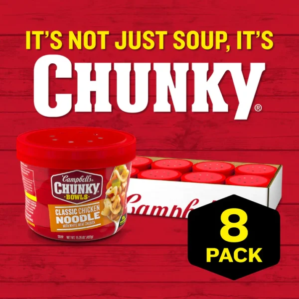 Chunky Soup, Classic Chicken Noodle Soup, 15.25 oz - Image 7