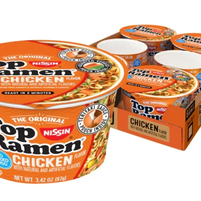 Top Ramen Bowl Ramen Noodle Chicken 3.42 Ounce (Pack of 6)