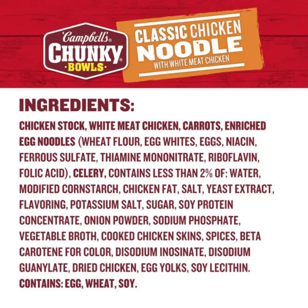 Chunky Soup, Classic Chicken Noodle Soup, 15.25 oz - Image 3