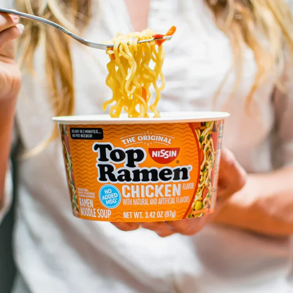 Top Ramen Bowl Ramen Noodle Chicken 3.42 Ounce (Pack of 6) - Image 6