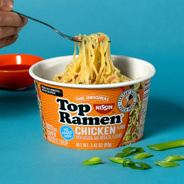 Top Ramen Bowl Ramen Noodle Chicken 3.42 Ounce (Pack of 6) - Image 3